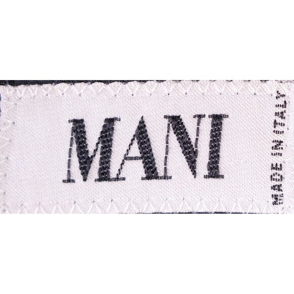 MANI Vintage Sport Coat Men Size 46L/S Herringbone Black 2 Button Wool Blazer - Picture 10 of 15